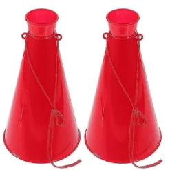 DAO Bärbara plastmegafoner 2 st Perfekt för utomhusaktiviteter och evenemang Hejarklacksrekvisita i livlig design för barn och vuxna [DB]><noscript><img width=