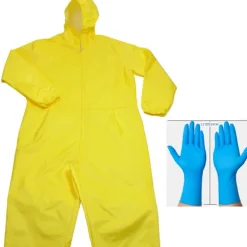 Breaking Bad Walter White Gul Jumpsuit Cosplay Kostym för Halloween [JSR] Men M><noscript><img width=