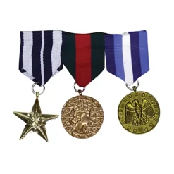 Bristol Novelty Fake Military Medals (Pack Of 3) One Size Multi One Size> Tillbehör