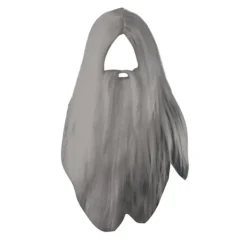 Bristol Novelty Lång trollkarlsperuk och skägg för män, en storlek, grå One Size> Tillbehör