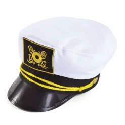 Bristol Novelty Unisex Vuxen Kapten Mössa En Storlek Vit One Size> Huvudbonader