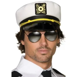 Bristol Novelty Unisex Vuxen Kapten Mössa En Storlek Vit One Size> Huvudbonader