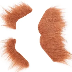 Brunt Självhäftande Löst Skägg Mustasch Ögonbryn Kostymset för Festivaler Fester><noscript><img width=