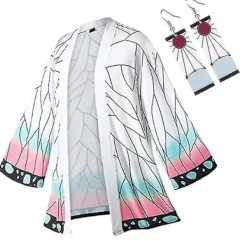 Bästa Rabatt Anime Cosplay Kostym Demon Slayer Kimetsu No Yaiba Haori Kimono Agatsuma Zenitsu Kochou Shinobu Sommaracka Skorta Anime Kläder S> Dräkter