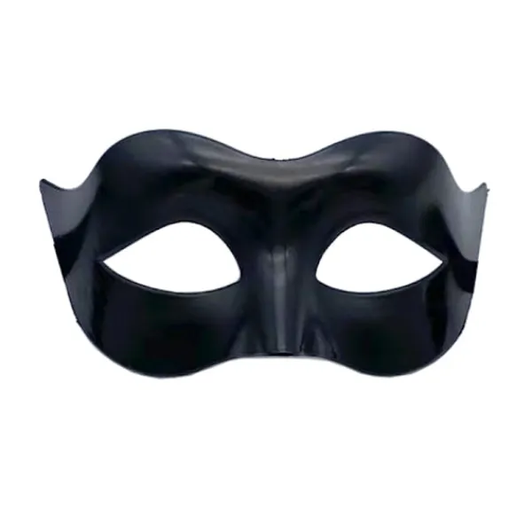 Burlesque Ball Party (svart One Size)2* Mask för män Svart Matt> Masker