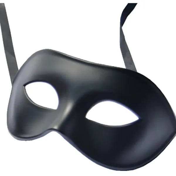 Burlesque Ball Party (svart One Size)2* Mask för män Svart Matt> Masker