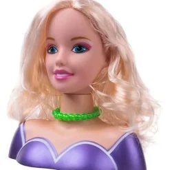 [CA] Hårstyling- och sminkhuvud, 35 delar smink- och hårtillbehör för barn, frisördocka sminkleksak liten flicka szq><noscript><img width=