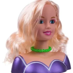 [CA] Hårstyling- och sminkhuvud, 35 delar smink- och hårtillbehör för barn, frisördocka sminkleksak liten flicka szq><noscript><img width=