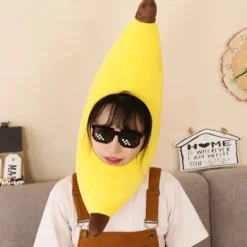 [CA] Rolig Banan Gul Hatt för Vuxna - Wicked Costumes Unisex [JUN]> Huvudbonader