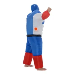 Captain America uppblåsbar dräkt tecknad dockdräkt film- och tv-rollspelsrekvisita expansionsdräkt festleksak> Dräkter