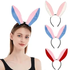 Cartoon Kaninöron Hårsnodde Huvudband Djuröron Huvudbonad För Cosplay Rekvisita> Huvudbonader
