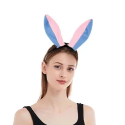 Cartoon Kaninöron Hårsnodde Huvudband Djuröron Huvudbonad För Cosplay Rekvisita><noscript><img width=