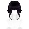 [CA]Rumi Cosplay Syntetiskt Hår Hästsvansförlängning för Daglig Användning[JUN] Svart lila Zoey> Peruker