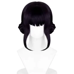 [CA]Rumi Cosplay Syntetiskt Hår Hästsvansförlängning för Daglig Användning[JUN] Svart lila Zoey> Peruker