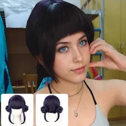 [CA]Rumi Cosplay Syntetiskt Hår Hästsvansförlängning för Daglig Användning[JUN] Svart lila Zoey><noscript><img width=