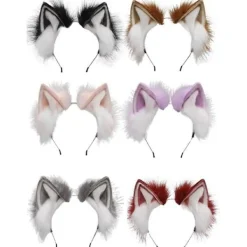 Cat Ear Pannband Cosplay Huvudbonader FÄRG 6 FÄRG 6 Color 6><noscript><img width=