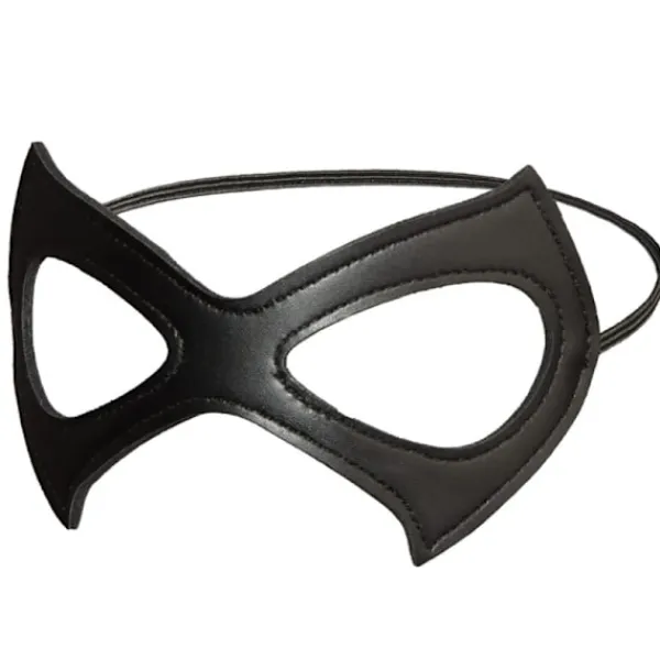 Catwoman-mask, Maskeradmask Svart Kattmask Catwoman Kostym Lädermask> Masker