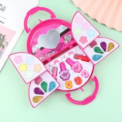 CDQ Barnmakeupset för Flickor Prinsessa Kosmetik Leksakssats för Barn> Smink