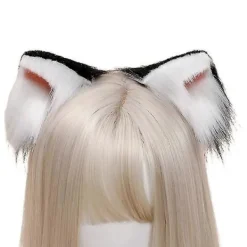 Charmiga hårspännen med fluffiga rävöron> Huvudbonader