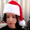 Christmas Decorations Christmas Hat Adult Party Dress Short Plush Hat for Christmas New Year Festive Holiday Party Supplies> Huvudbonader