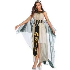 Holocky Cleopatra-kostym för kvinnor, Farao-kostym för män XL><noscript><img width=