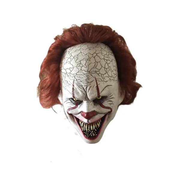 Clown Mask Latex Horror Cosplay Prop Halloween Vuxen> Masker