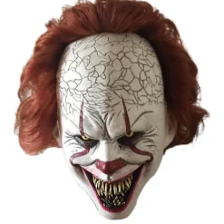 Clown Mask Latex Horror Cosplay Prop Halloween Vuxen><noscript><img width=