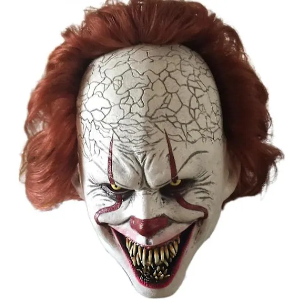 Clown Mask Latex Horror Cosplay Prop Halloween Vuxen> Masker