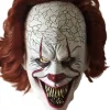 Clownmask i Latex, Skräck Cosplay Rekvisita Halloween Vuxen> Masker