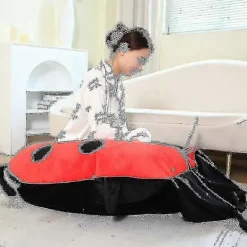 BraVärde 100cm Bärbara Insekts Plyschleksaker Nyckelpiga Fylld Kudde Rolig Fest Cosplay Docka Fylld Mjuk Plysch Sovkudde Barn Gåvor-lingling}><noscript><img width=