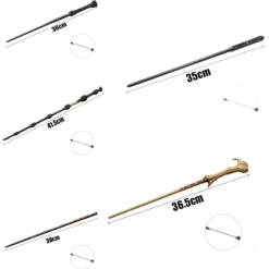 35-40cm Harry Potter Metallkärna Magiskt Trollspö Leksak A5_yux> Tillbehör