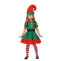 （160CM Kjol）Förälder-Barn Juldräkter Grön Jultomte><noscript><img width=