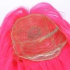 70cm Long Curly Wig With Free Wig Cap Comb Women Cosplay Costume Anime Party Bang Full Wig Rose Red> Peruker