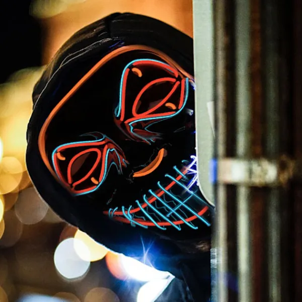 Color Led - Music Speed ​​Led Mask - Halloween Led Mask - Led> Masker