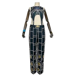 Cosdaddy Anmie Jojo's Bizarre Adventure Jolyne Cujoh Kostym för Vuxna Kvinnor och Flickor> Dräkter