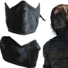 Cosplay America 2 Winter Soldier Mask James Buchanan Bucky Barnes Cosplay Latex Mask Halloween Kostym för Vuxen Carvinal Rekvisita> Masker
