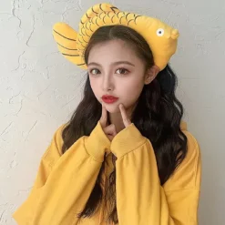Cosplay Animal Cute Novelty Funny Golden Fish Huvudband Hårband><noscript><img width=