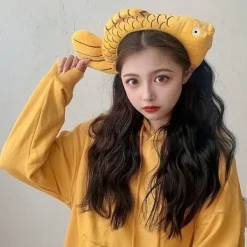 Cosplay Animal Cute Novelty Funny Golden Fish Huvudband Hårband><noscript><img width=