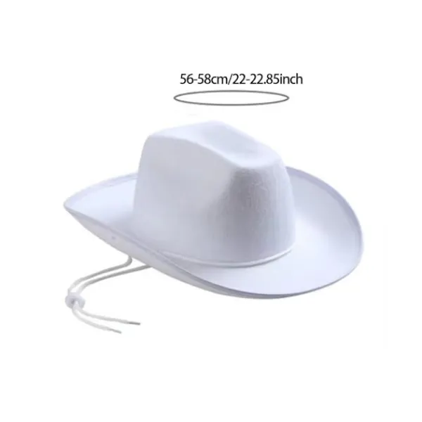 Cosplay cowboyhatt, roliga denim accessoarer, kostymball cowboyhatt, performance filt prinsesshatt, födelsedag No,> Huvudbonader