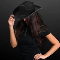 Cosplay cowboyhatt, roliga denim accessoarer, kostymball cowboyhatt, performance filt prinsesshatt, födelsedag No,><noscript><img width=