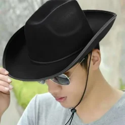 Cosplay cowboyhatt, roliga denim accessoarer, kostymball cowboyhatt, performance filt prinsesshatt, födelsedag No,><noscript><img width=