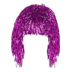 Cosplay Disco Peruk Folie Glitter Glänsande Partyperuk Vuxna Metalliska Cosplay Tillbehör Rolig Atmosfär Festlig Dekoration> Peruker