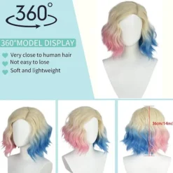 Cosplay Enid Sinclair Peruk Syntetisk korthårsperuk V><noscript><img width=