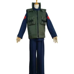 Cosplay Festdräkt Naruto Anime Hatake Kakashi Väst Jacka+toppar+byxor Set Outfits Set Vuxna Presenter L> Dräkter