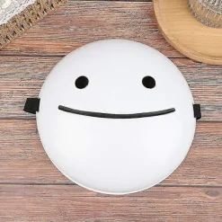 FMYSJ Cosplay Halloweenmasker Drömmasker Cartoon Anime Vit Leende Masker Hjälm (FMY)> Masker