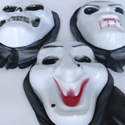 HEET Cosplay Kostymer Skräck Ghost Cosplay Mask för The Face Headwea F><noscript><img width=