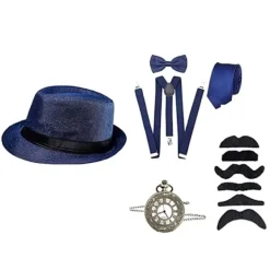 Cosplay kostymtillbehör Great Gatsby BLÅ> Tillbehör
