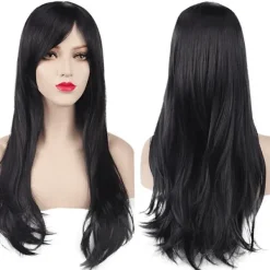 Superp Cosplay lång rulle anime peruk silver> Peruker