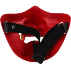 Cosplay Mask Game Half Face Airsoft Oni Mask Halloween Mask GRÅ><noscript><img width=