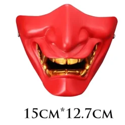 Cosplay Mask Peli Halvansikts Airsoft Oni Mask Halloween Mask><noscript><img width=